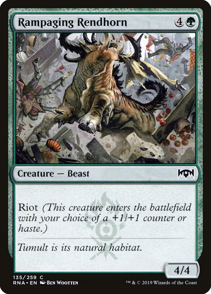 Rampaging Rendhorn [Ravnica Allegiance] | Webway Games