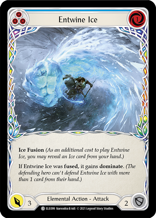 Entwine Ice (Blue) [ELE099] (Tales of Aria)  1st Edition Normal | Webway Games