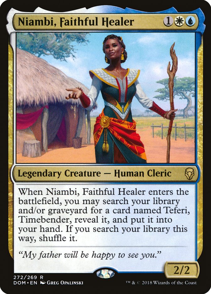 Niambi, Faithful Healer [Dominaria] | Webway Games