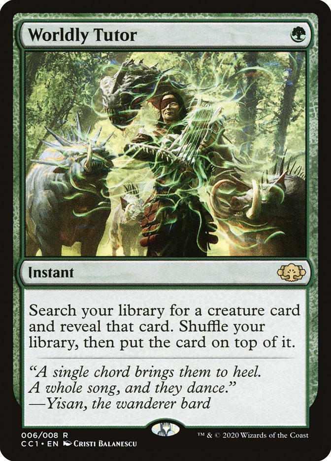 Worldly Tutor [Commander Collection: Green] | Webway Games