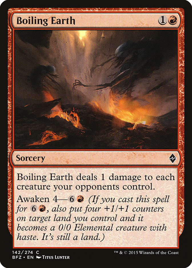 Boiling Earth [Battle for Zendikar] | Webway Games