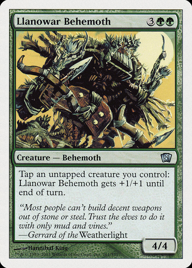 Llanowar Behemoth [Eighth Edition] | Webway Games