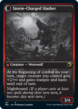 Reckless Stormseeker // Storm-Charged Slasher [Innistrad: Double Feature] | Webway Games