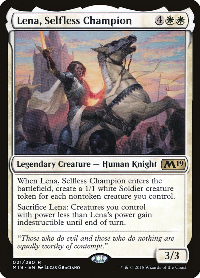 Lena, Selfless Champion [Core Set 2019] | Webway Games