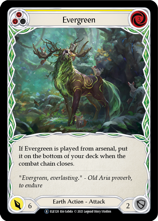 Evergreen (Yellow) [U-ELE120] Unlimited Normal | Webway Games