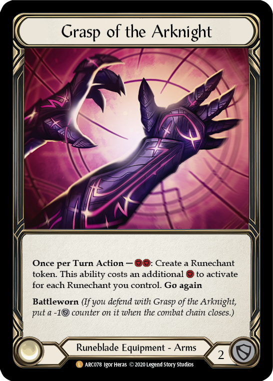 Grasp of the Arknight [ARC078] Unlimited Rainbow Foil | Webway Games