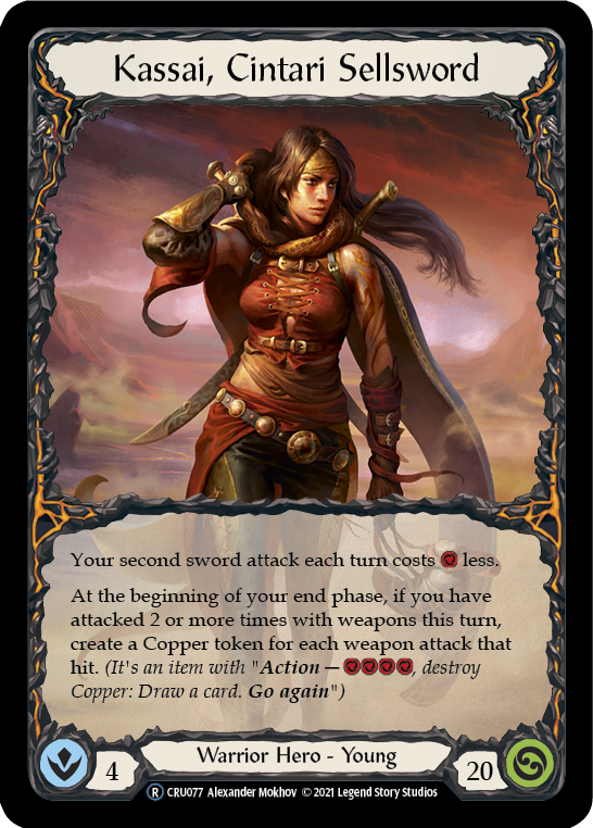 Kassai, Cintari Sellsword (Rainbow Foil) [CRU077-RF] Unlimited Rainbow Foil | Webway Games