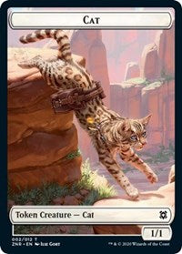Cat // Plant Double-sided Token [Zendikar Rising Tokens] | Webway Games