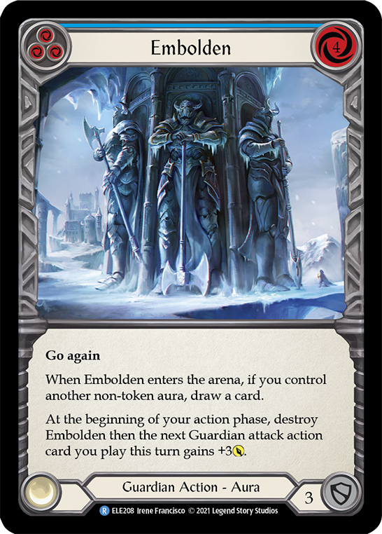 Embolden (Blue) [ELE208] (Tales of Aria)  1st Edition Rainbow Foil | Webway Games