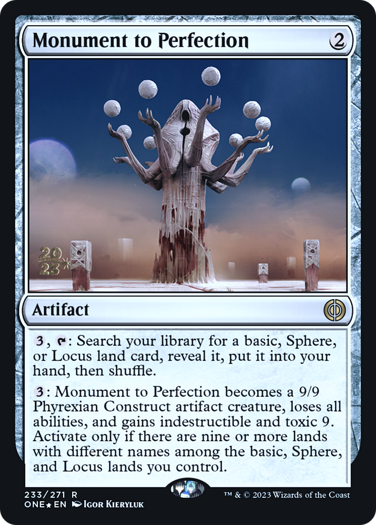 Monument to Perfection [Phyrexia: All Will Be One Prerelease Promos] | Webway Games