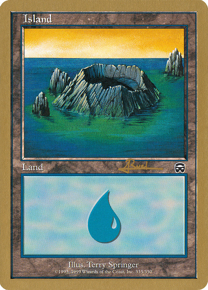 Island (335) (Antoine Ruel) [World Championship Decks 2001] | Webway Games