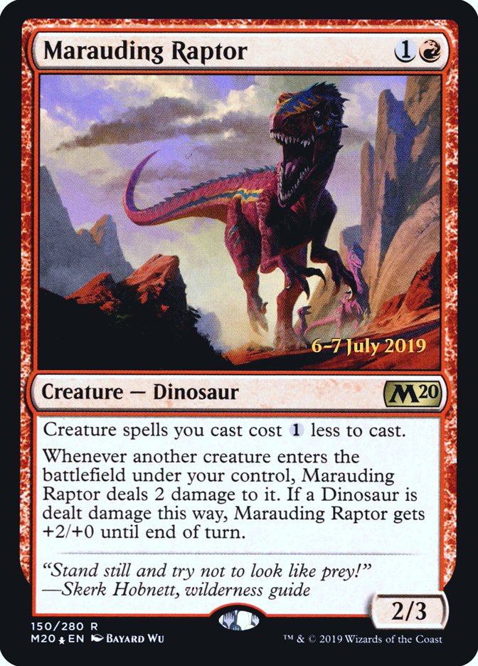 Marauding Raptor  [Core Set 2020 Prerelease Promos] | Webway Games