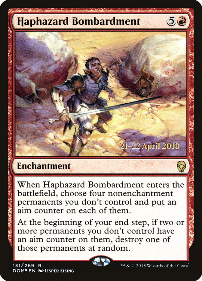 Haphazard Bombardment  (Prerelease) [Dominaria Prerelease Promos] | Webway Games