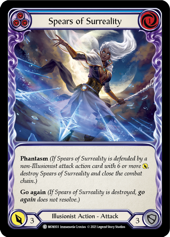 Spears of Surreality (Blue) [MON103] 1st Edition Normal | Webway Games