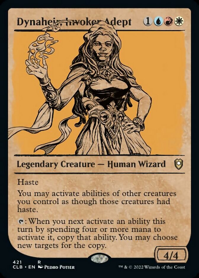 Dynaheir, Invoker Adept (Showcase) [Commander Legends: Battle for Baldur's Gate] | Webway Games