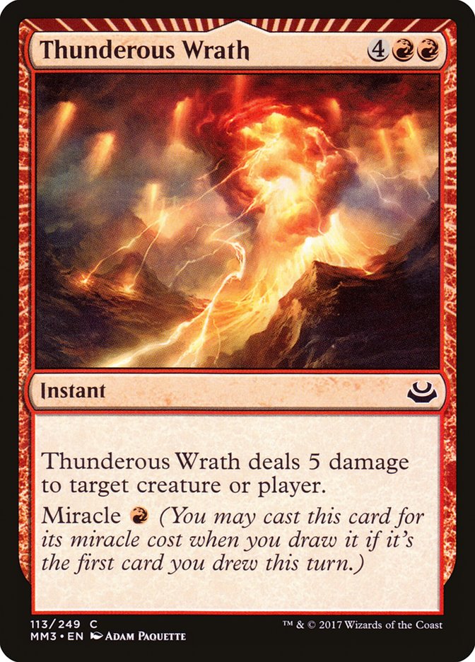 Thunderous Wrath [Modern Masters 2017] | Webway Games
