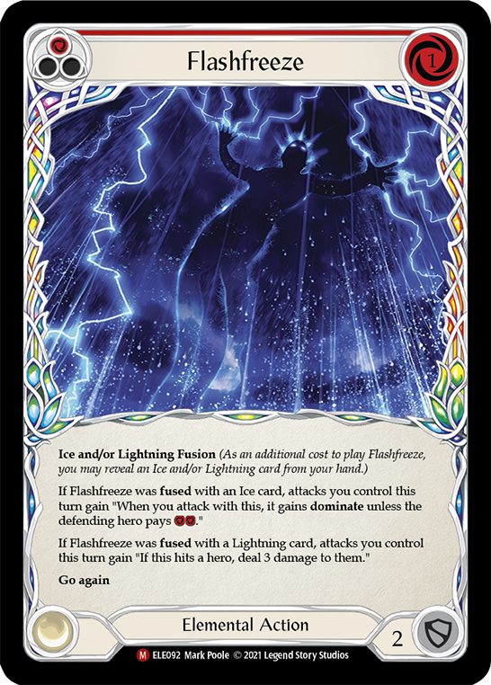Flashfreeze [ELE092] (Tales of Aria)  1st Edition Rainbow Foil | Webway Games