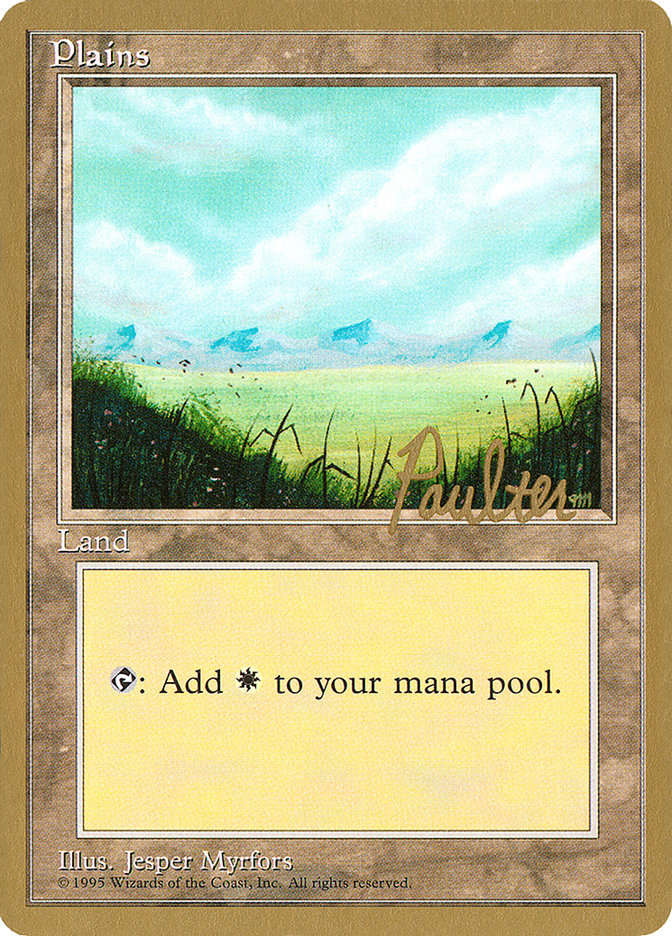 Plains (pp366) (Preston Poulter) [Pro Tour Collector Set] | Webway Games