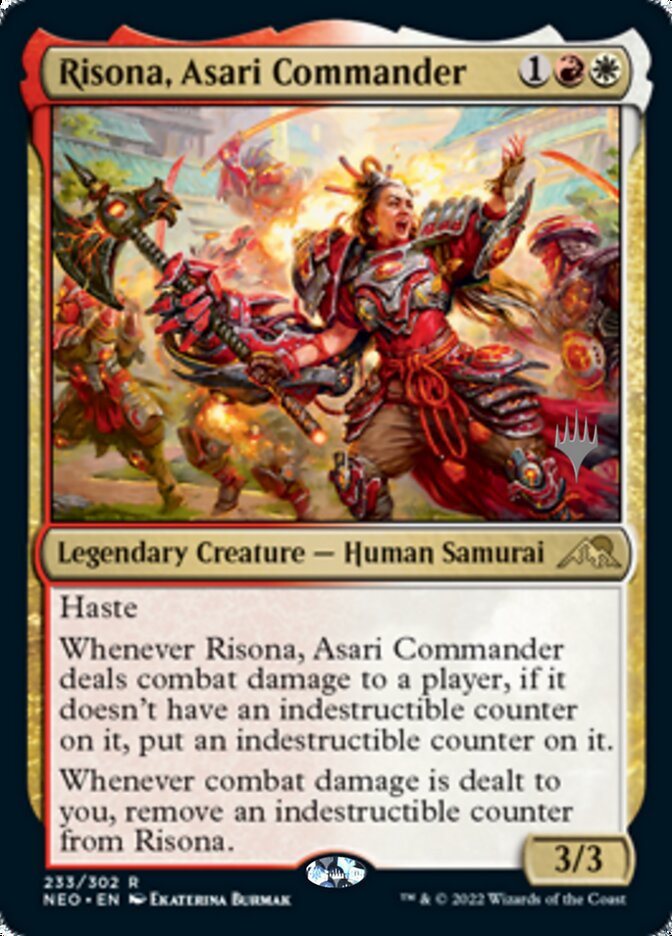 Risona, Asari Commander (Promo Pack) [Kamigawa: Neon Dynasty Promos] | Webway Games