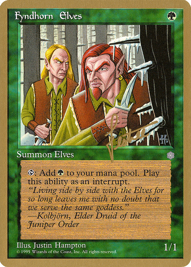 Fyndhorn Elves (Bertrand Lestree) [Pro Tour Collector Set] | Webway Games