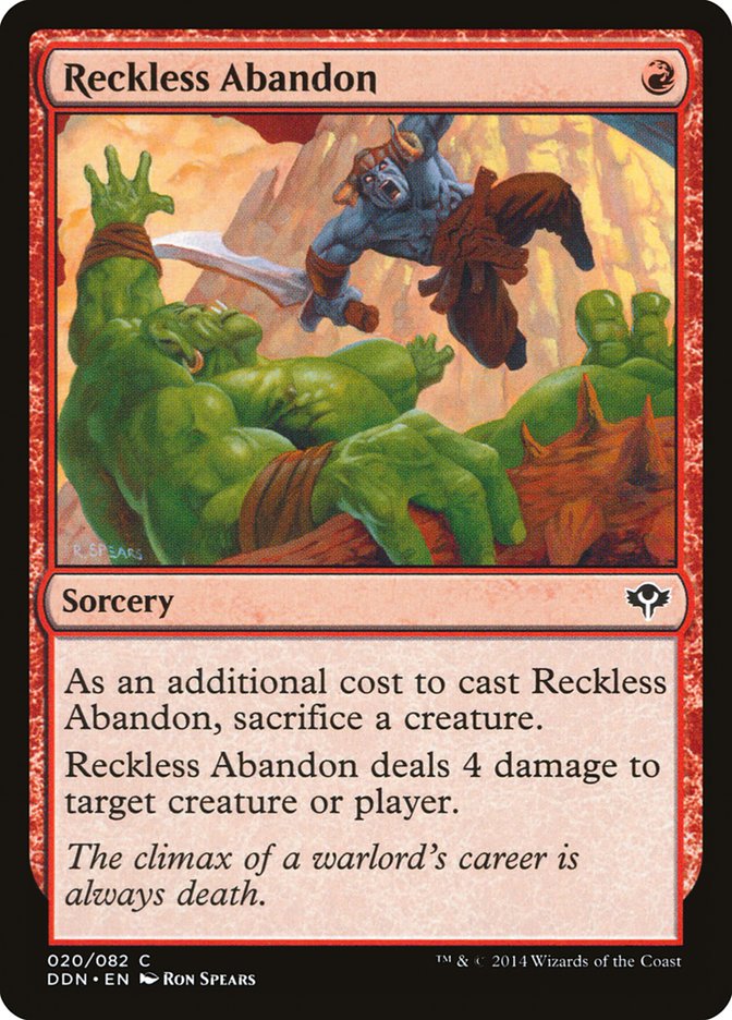 Reckless Abandon [Duel Decks: Speed vs. Cunning] | Webway Games