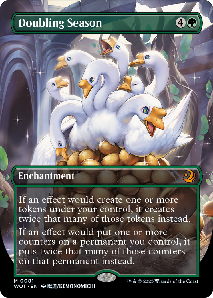 Doubling Season (Anime Borderless) [Wilds of Eldraine: Enchanting Tales] | Webway Games