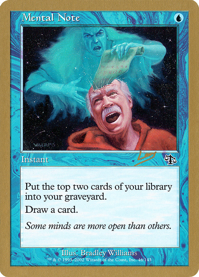 Mental Note (Raphael Levy) [World Championship Decks 2002] | Webway Games