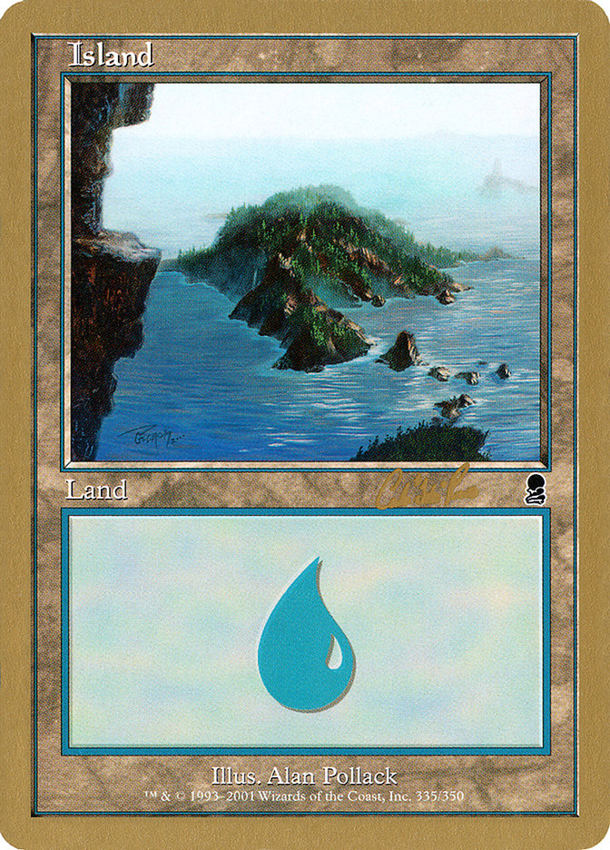 Island (cr335) (Carlos Romao) [World Championship Decks 2002] | Webway Games