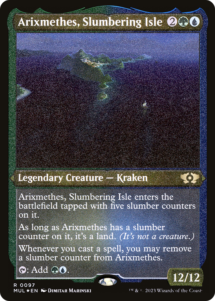Arixmethes, Slumbering Isle (Foil Etched) [Multiverse Legends] | Webway Games