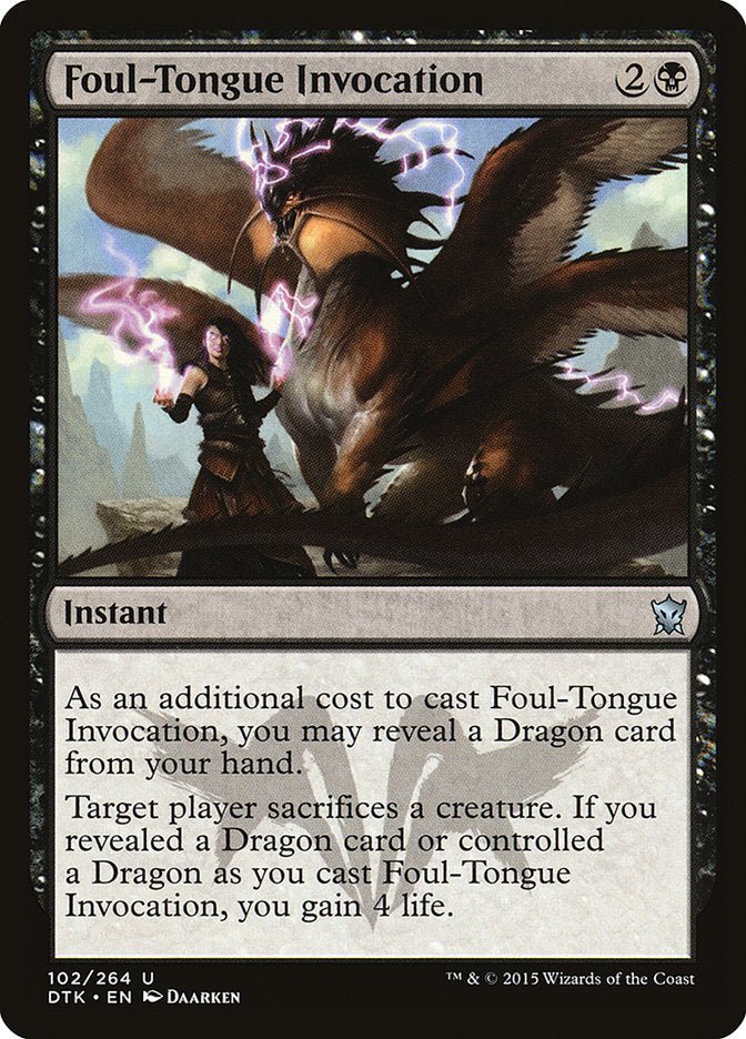 Foul-Tongue Invocation [Dragons of Tarkir] | Webway Games
