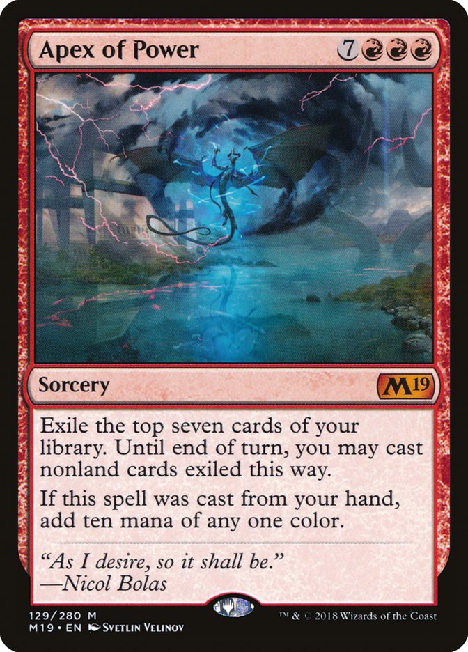 Apex of Power [Core Set 2019] | Webway Games