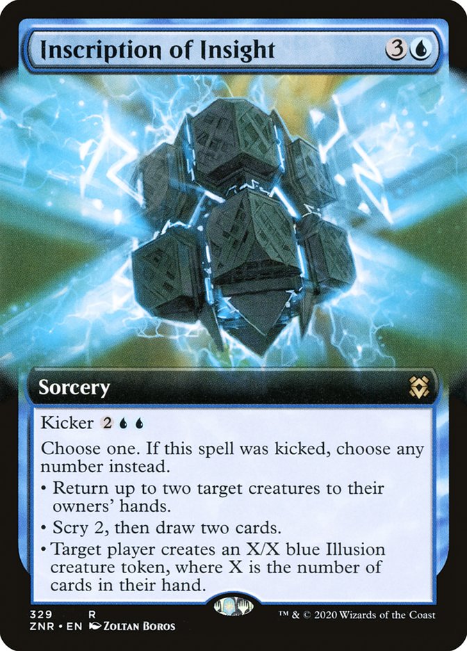 Inscription of Insight (Extended Art) [Zendikar Rising] | Webway Games