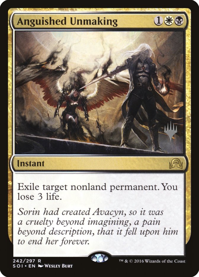 Anguished Unmaking (Promo Pack) [Shadows over Innistrad Promos] | Webway Games
