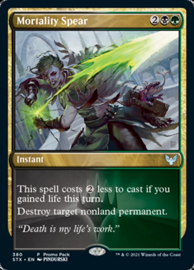 Mortality Spear (Promo Pack) [Strixhaven: School of Mages Promos] | Webway Games