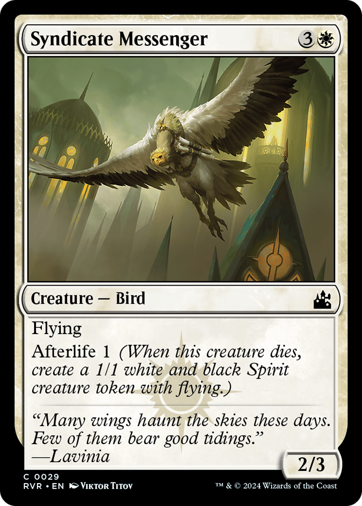 Syndicate Messenger [Ravnica Remastered] | Webway Games