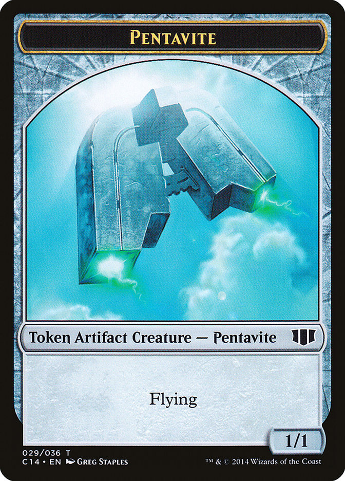Myr // Pentavite Double-sided Token [Commander 2014 Tokens] | Webway Games