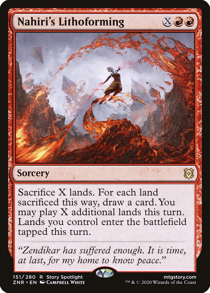 Nahiri's Lithoforming [Zendikar Rising] | Webway Games