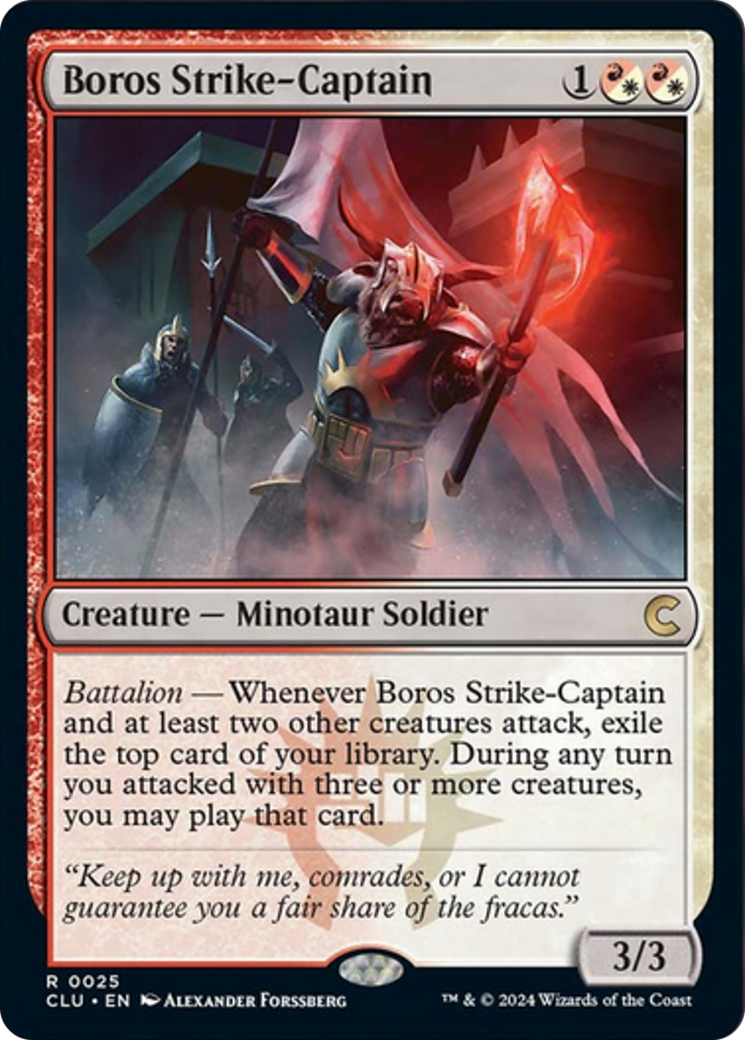 Boros Strike-Captain [Ravnica: Clue Edition] | Webway Games