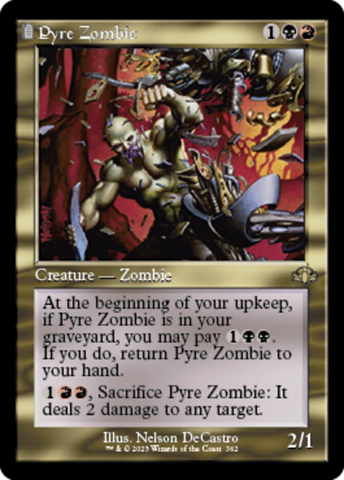 Pyre Zombie (Retro) [Dominaria Remastered] | Webway Games