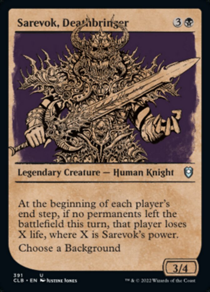 Sarevok, Deathbringer (Showcase) [Commander Legends: Battle for Baldur's Gate] | Webway Games