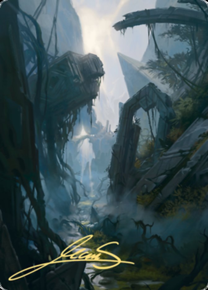Swamp 2 Art Card (Gold-Stamped Signature) [Zendikar Rising Art Series] | Webway Games