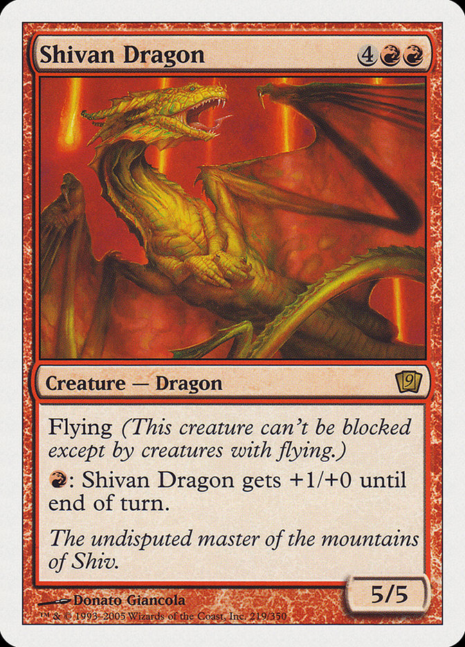 Shivan Dragon [Ninth Edition] | Webway Games