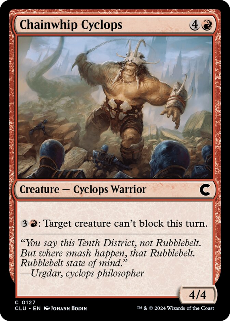 Chainwhip Cyclops [Ravnica: Clue Edition] | Webway Games
