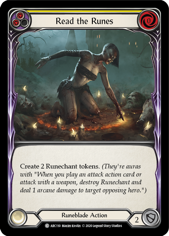 Read the Runes (Yellow) [ARC110] Unlimited Rainbow Foil | Webway Games