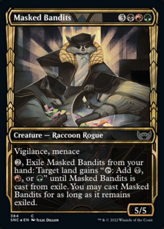 Masked Bandits (Showcase Golden Age Gilded Foil) [Streets of New Capenna] | Webway Games