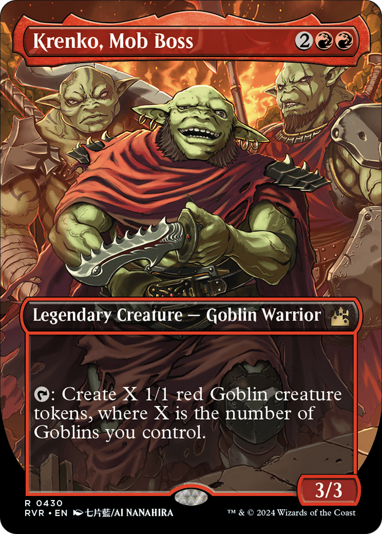 Krenko, Mob Boss (Anime Borderless) [Ravnica Remastered] | Webway Games