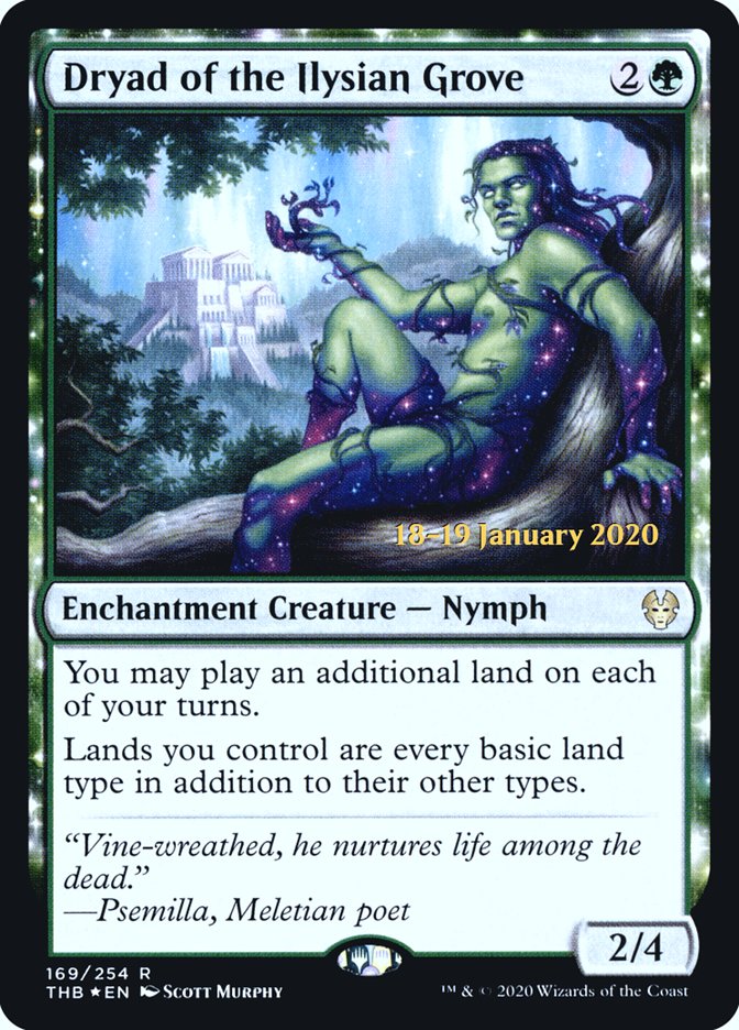 Dryad of the Ilysian Grove [Theros Beyond Death Prerelease Promos] | Webway Games