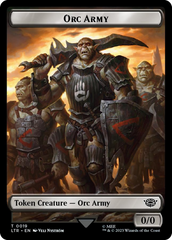 Orc Army (0019) // Food (0022) Double-Sided Token (Surge Foil) [The Lord of the Rings: Tales of Middle-Earth Tokens] | Webway Games