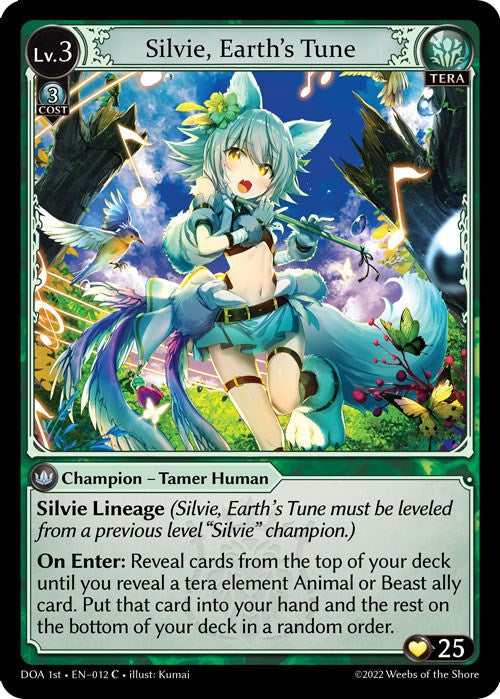 Silvie, Earth's Tune (012) [Dawn of Ashes: 1st Edition] | Webway Games