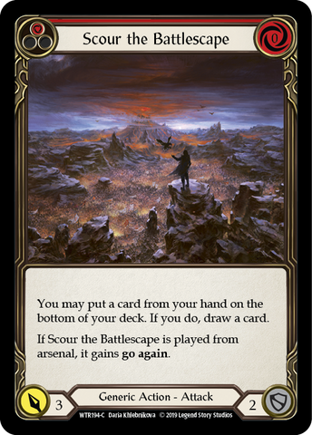 Scour the Battlescape (Red) [WTR194-C] Alpha Print Normal
